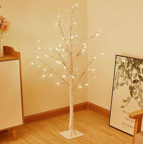 クリスマスツリー ブランチツリー 白樺 枝ツリー ライト LED イルミネーション  北欧  撮影道具