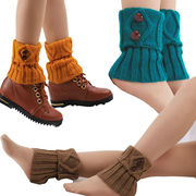 暖かいウールの靴下　大人の脚カバー　靴下の秋と冬のニットの足カバーyy0026