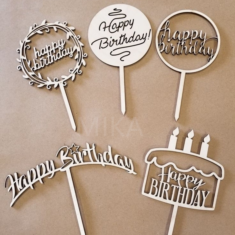 生日の祝い  装飾  木  デコレーション  ケーキの札  装飾品  撮影用具 道具装飾  パーティー用
