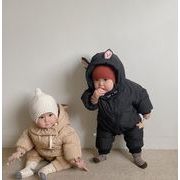 2022 冬新作 韓国 ins 赤ん坊   綿入れの服 かわいい  裏起毛  連体服  男女兼用 子供服