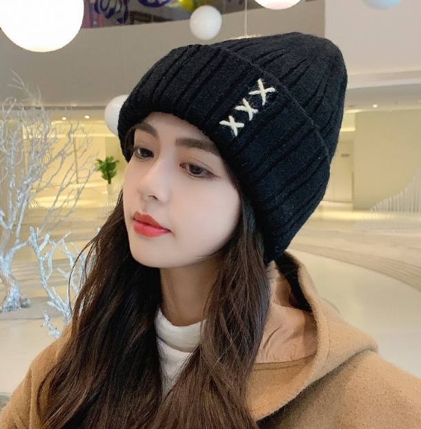 2022  韓国風 秋冬人気    レディース かわいい ニット帽 キャップ 韓国ファッション5色