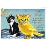 セブリーヌ 【 キャット ポストカード 】 Avril Chanari 4月 カナリア 猫 ネコ はがき