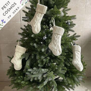 クリスマスソックス ケーブル編み ギフトソックス 靴下 プレゼント入れ  飾り ギフト
