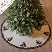 三色ツリースカート ラグ カーペット マット クリスマスツリー ツリーカバー インテリア 北欧