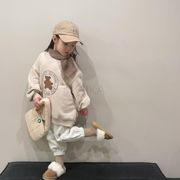 2022秋冬新作 韓国風子供服 トップス カジュアル  シンプル  ファッション パーカー   厚手 90-140CM