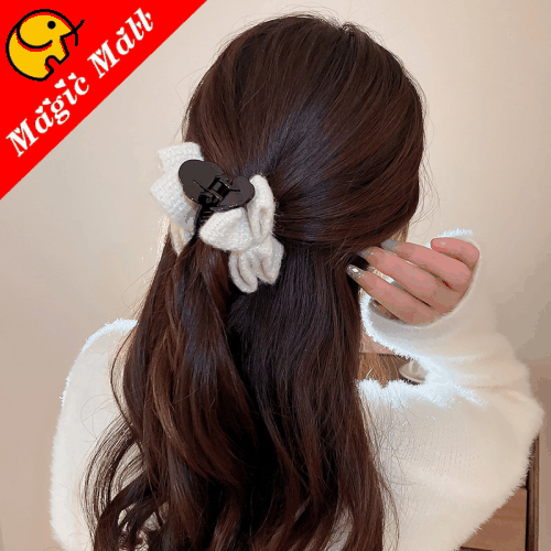 ◆6000円以上購入送料無料◆新品 髪飾り リボン バレッタ  ピン止め アクセサリー