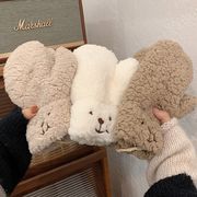 2022秋冬新品  INS   韓国風     小さなクマ   可愛い   防寒   手袋     暖かい    大人用   指を包む
