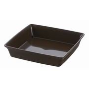 リッチェル フォーレ スクエアプレート 10号 ダークブラウン(DB)