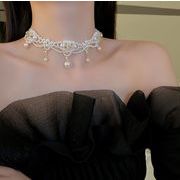 レディース 飾り ネックレス アクセサリー チョーカー 真珠　　