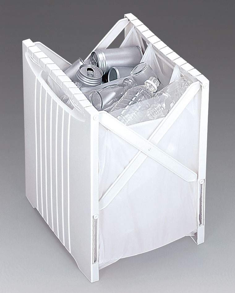新輝合成 ゴミ袋ホルダー スーパーバッグホルダー ホワイト (ゴミ箱 レジ袋スタンド)