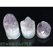 ☆原石一点物☆【原石】アメジスト筒型原石 (3個セット) No.53