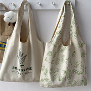 トートバッグ　エコバッグ　ズックバッグ　ハンドバッグ　大容量　鞄　韓国ファッション　木の葉