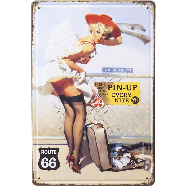 アンティーク メタルエンボスプレート(S)★PIN-UP★
