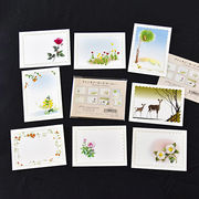 四季のイラスト入りファンタジーカード（2） 8絵柄各１枚　計８枚・純日本製