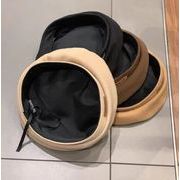 ニット帽  帽子  ファッション  保温  百に乗る  ピュアカラー  ハット   2022秋冬新作 4色