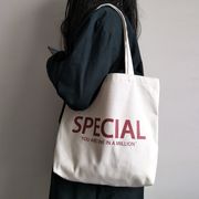 トートバッグ　エコバッグ　ズックバッグ　キャンバス　鞄　韓国ファッション　アルファベット