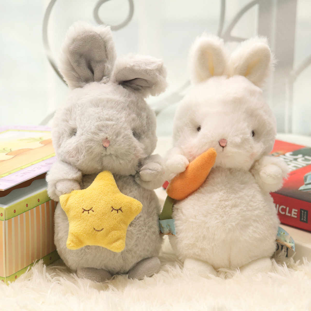 ウサギの人形、ぬいぐるみ、まくら、かわいい、贈り物、22cm、30cm