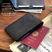 DaysArt パスポートケース バッファローレザー 財布 本革 多機能 レザーカバー カードケース