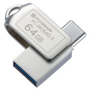 PCGEAR_USBメモリー 64GB TypeC&TypeA対応