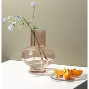 とてもファッション INSスタイル ガラスの花瓶 置物 見本室 アイデア 食卓 装飾 花器 洗練された