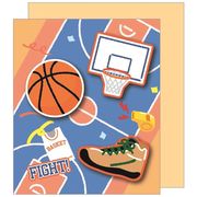 バスケ部 二つ折りメッセージボード シール＆封筒付き スポーツ