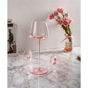お時間限定SALE 激安セール ガラスグラス ハイフットグラス 斜口 フラミンゴ ワイングラス