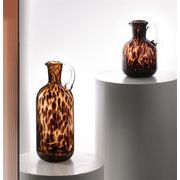 素敵な商品 INSスタイル 置物 家庭 装飾品 水耕花瓶 鼈甲紋 水筒型花瓶 ガラス花瓶 大人気 新品