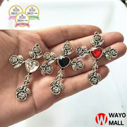 合金 チャーム ヘアアクセサリーパーツ デコパーツ DIY素材 手作りアクセサリーパーツ  手芸材料