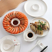 餃子皿 ギャザリング 2023新品 陶磁器 トレンド レストラン 寿司皿 食器 皿 料理皿 家庭用