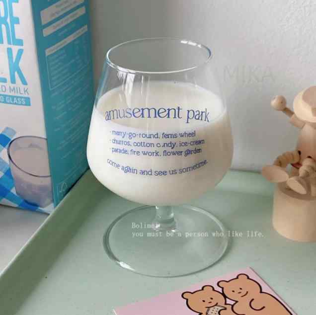INS 人気 グラス インテリア 創意撮影装具 コーヒーカップ 置物を飾る ウォーターカップ  2色
