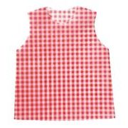 【ATC】衣装ベースシャツ幼児用ギンガムチェック赤 15090