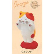 【新登場！ほっこり癒される猫雑貨！】猫ビタミンカラー（4色）オレンジ
