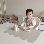 2023  赤ちゃん お食事  シリカゲル  防水   ピュアカラー  補食の食器   ごはんマット  テーブルマット