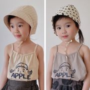 韓国子供服 吊りトップス 2023春夏新作 韓国ファッション 子供服  可愛い 80cm-130cm 2色