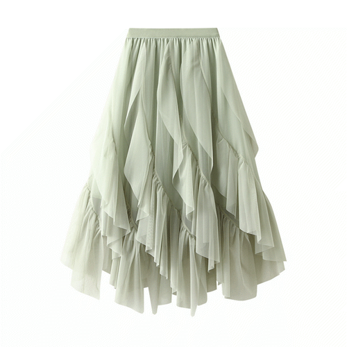 S/S ロングスカート　チュールスカート　レディース　韓国ファッション　可愛い
