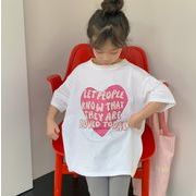 韓国風子供服 2023夏新作 子供服 Tシャツ キッズ  ベビー服  可愛い 半袖 110cm-170cm 3色