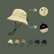 漁夫帽　帽子　バスケットハット　春夏　薄手　紫外線対策　折りたたみ　韓国ファッション　男女兼用
