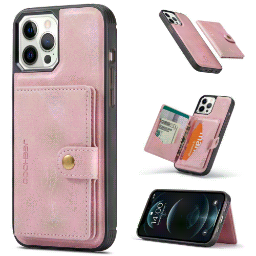 Pink アメリカ人気スマホケース　カードケース付き　iPhone14pro i Phone8 7