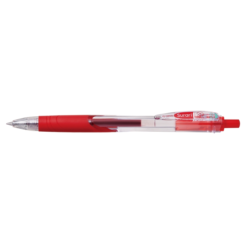 ゼブラ なめらか油性ボールペン スラリ0.5 赤 BNS11-R