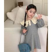 韓国風子供服 子供服 ブラウス  ワンピース  キッズ   　シャツ  トップス カジュアル ベビー服  長袖2色