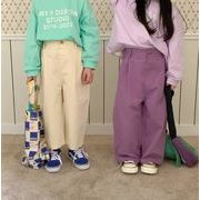 春秋新作 じゅんしょく 韓国版 ストレートパンツ    ズボン   男女兼用 子供服 6色