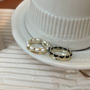 指輪　リング　アクセサリー　韓国ファッション　金属　デザイン　革