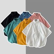 2023新作 ユニセックス メンズ 綿製 ポロシャツ 半袖Tシャツ 大きいサイズ ストリート系 全6色