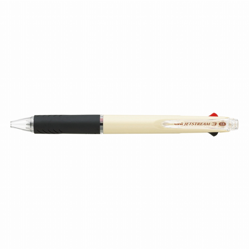 三菱鉛筆 なめらか油性ボールペン ジェットストリーム 3色 0.5 アイボリー SXE340005.46