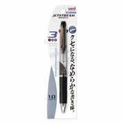 三菱鉛筆 なめらか油性ボールペン ジェットストリーム 3色 1.0mm 透明 SXE3400101P.T