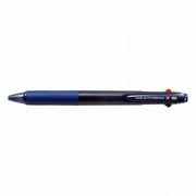 三菱鉛筆 なめらか油性ボールペン ジェットストリーム 3色 0.38 透明ネイビー SXE340038T.9