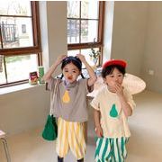 春夏人気 韓国風子供服  T シャツ ベビー服 キッズ 半袖    子供服  カジュアル  トップス 　男女兼用2色