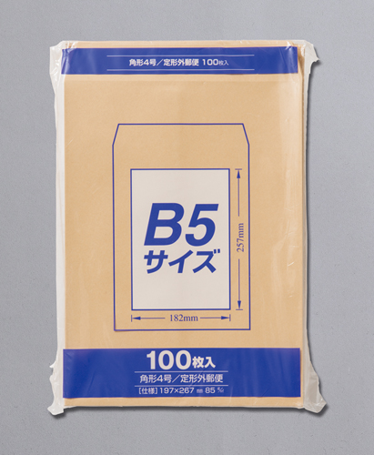 マルアイ Zクラフト封筒 角4 角形4号 B5 100枚 85g PK-Z148
