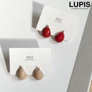 ピアス レディース フープピアス ぷっくり ドロップ ニュアンスカラー カジュアル きれいめ