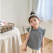 2023人気 春夏 韓国風子供服 T シャツ 女の子 子供服 キッズ  ベビー服 トップス 2色